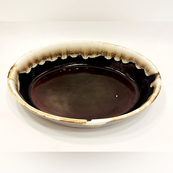 Pfaltzgraff Gourmet Brown Drip Glaze Stoneware Oval Casserole Dish #241 10" Long - Picture 8 of 10